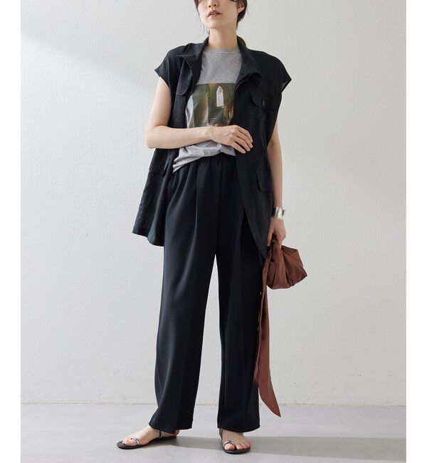  「カットジョーゼットパンツ」|チノ|