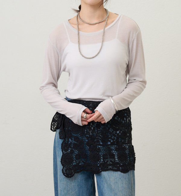  「【26SS予約】ベーシックシアーロンTEE」|Tシャツ・カットソー|グレー