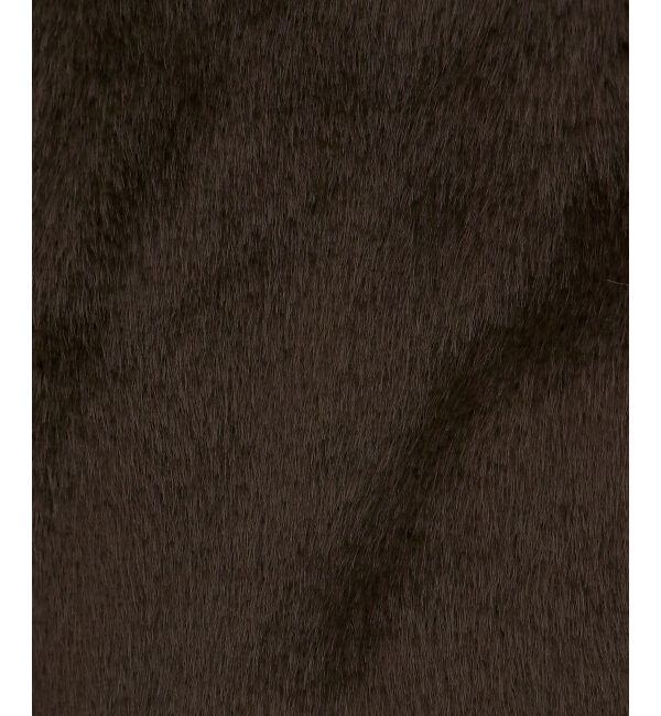  「ビット付きフワフワショートコート」|その他|