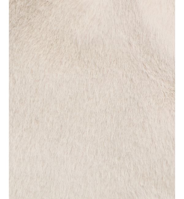  「ビット付きフワフワショートコート」|その他|