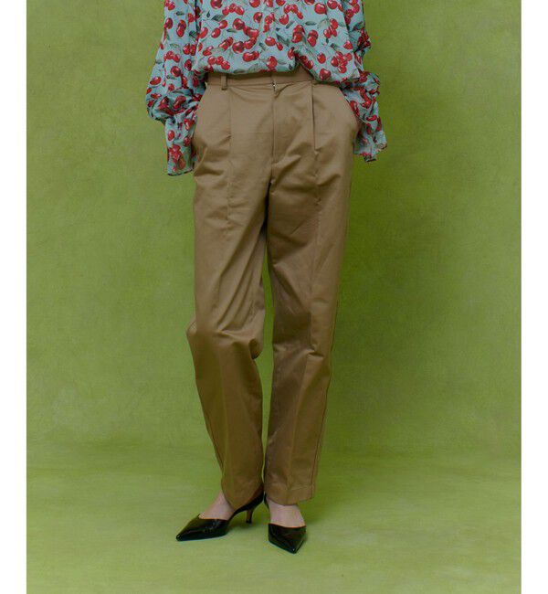 LOULOU WILLOUGHBY「【LOULOU WILLOUGHBY】タックチノパンツ」|チノ|