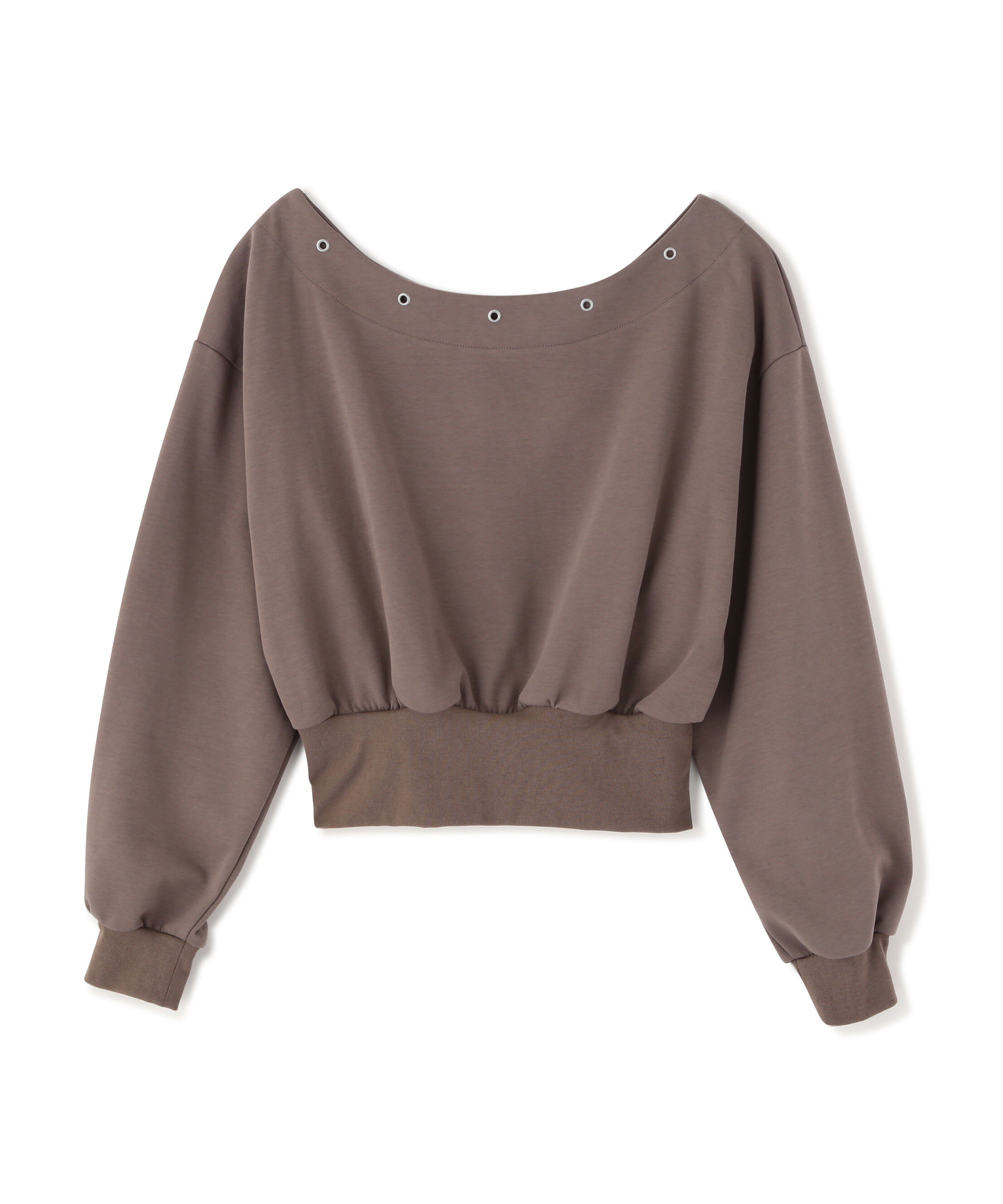  「ハトメオフショルスウェット」|Tシャツ・カットソー|