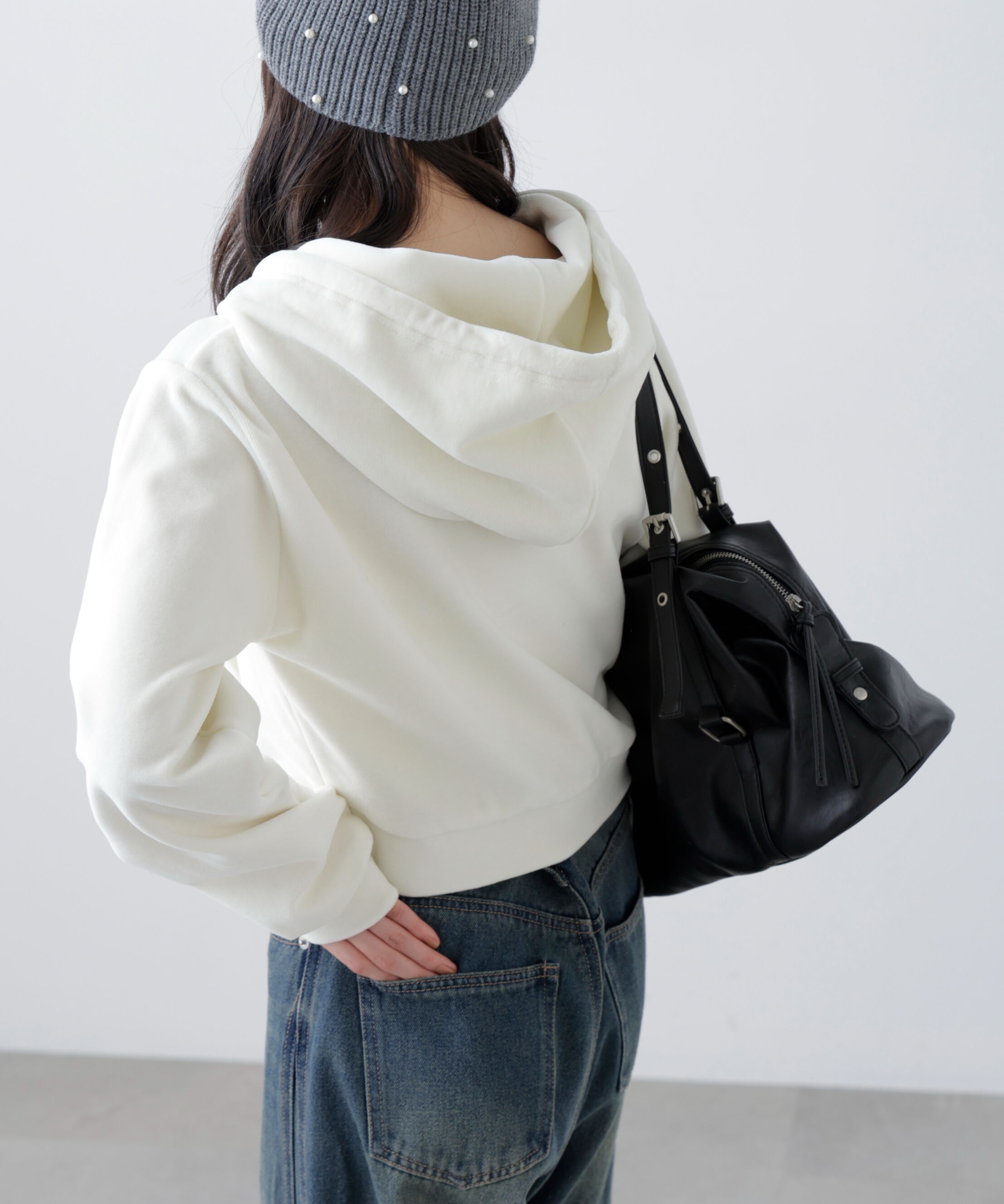  「Ｗジップベロアパーカー」|Tシャツ・カットソー|