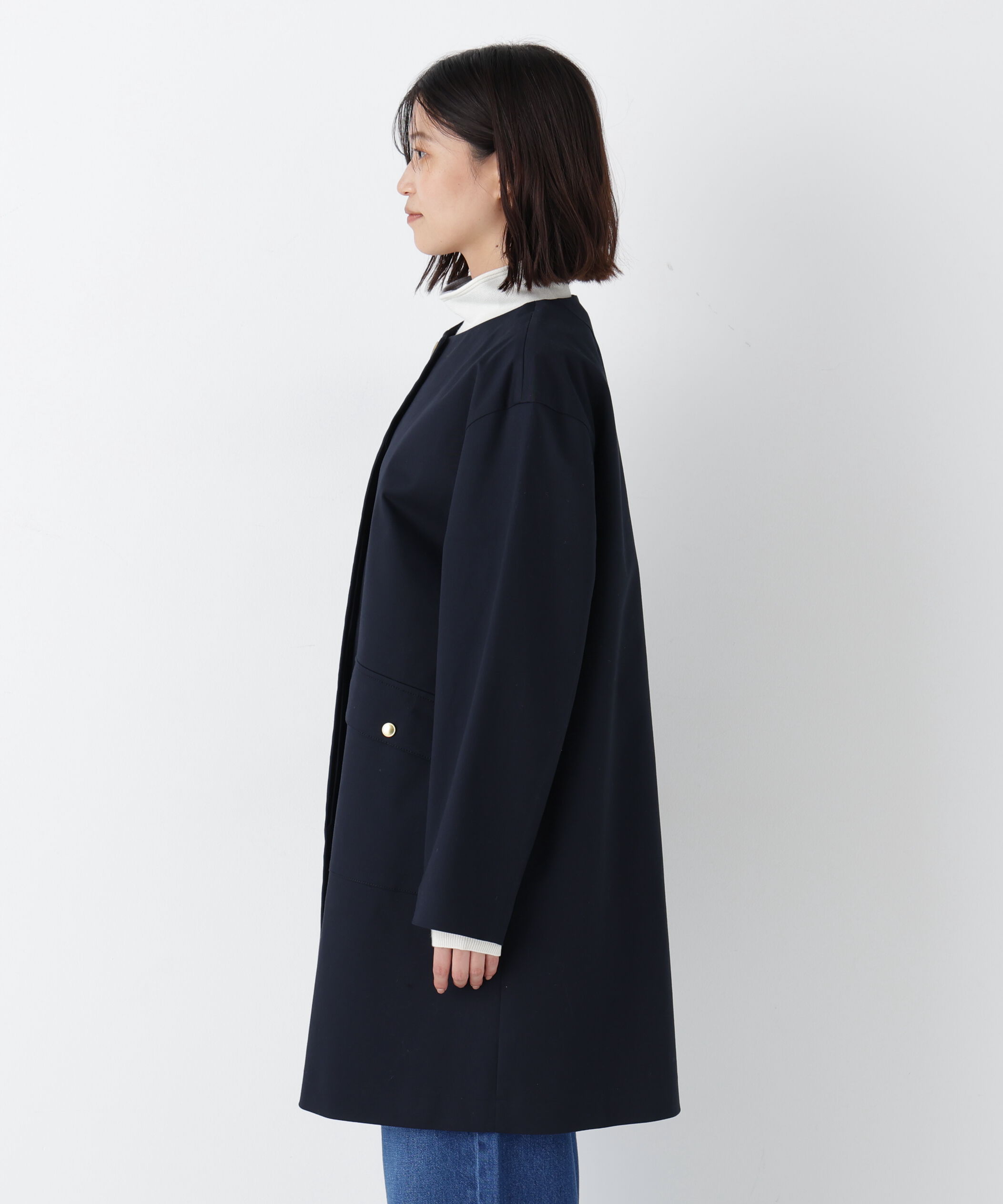  「◆ライナー付きフラップノーカラーコート」|その他|