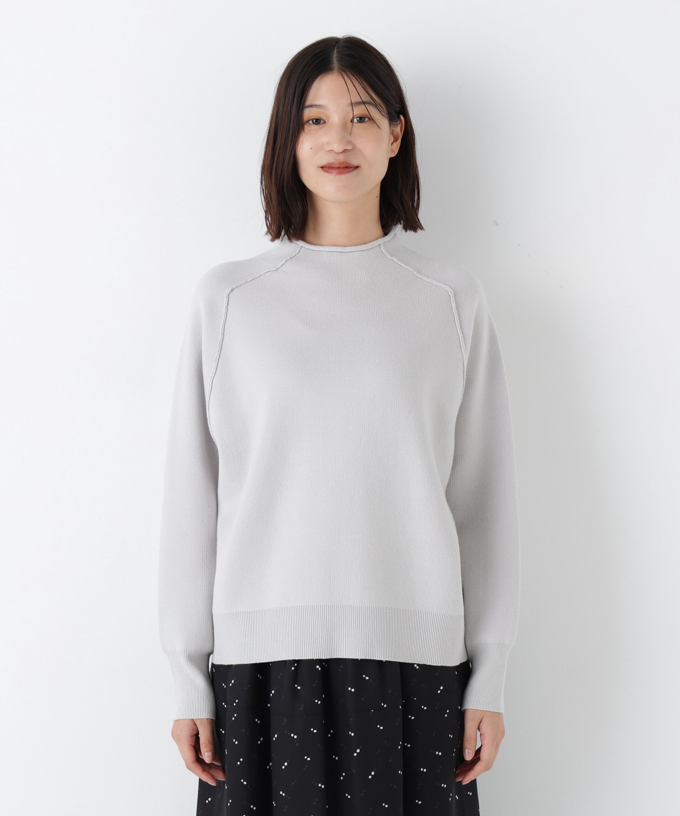  「◆コットンジャガードボトルネックＰＯ」|ニット・セーター|