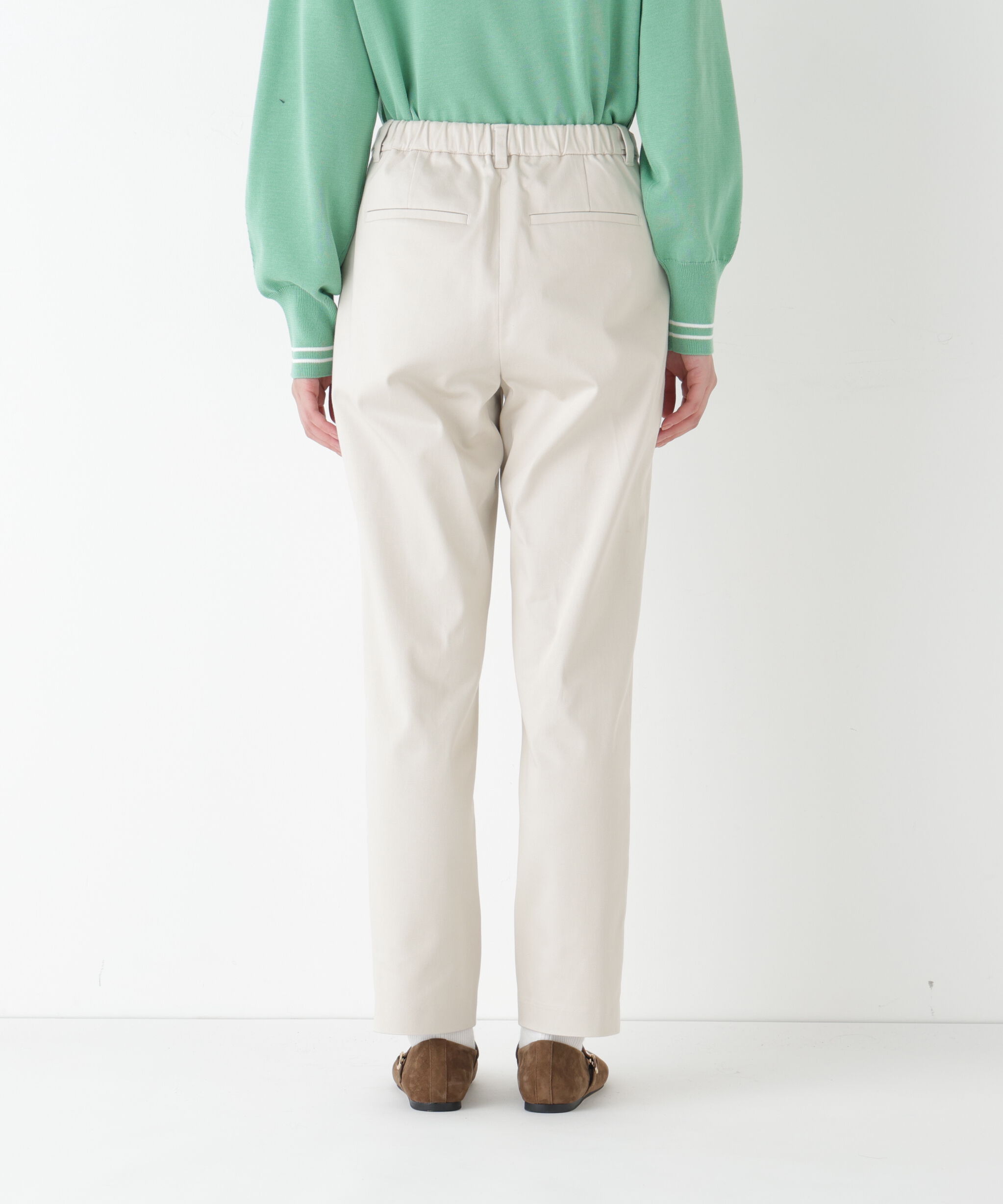  「◆サテンストレッチ細身ストレートパンツ」|その他|