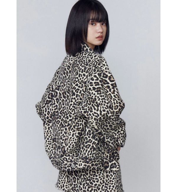 EMODA「オーバーポケットレオパードブルゾン」|ブルゾン・スタジャン|