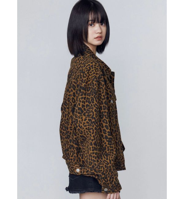 EMODA「オーバーポケットレオパードブルゾン」|ブルゾン・スタジャン|