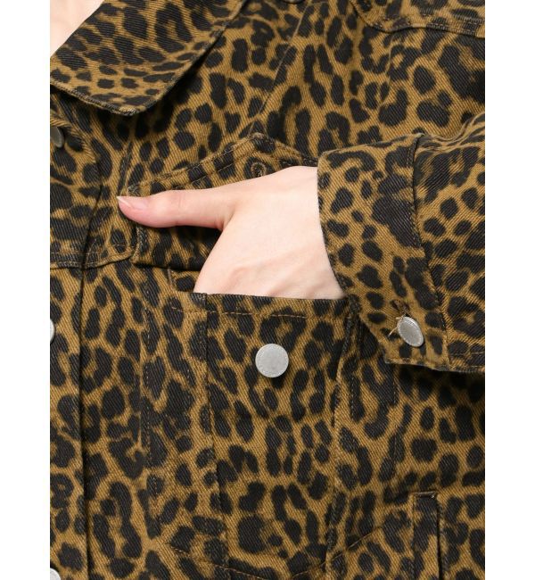 EMODA「オーバーポケットレオパードブルゾン」|ブルゾン・スタジャン|