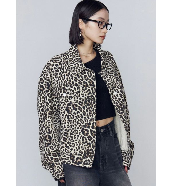 EMODA「オーバーポケットレオパードブルゾン」|ブルゾン・スタジャン|