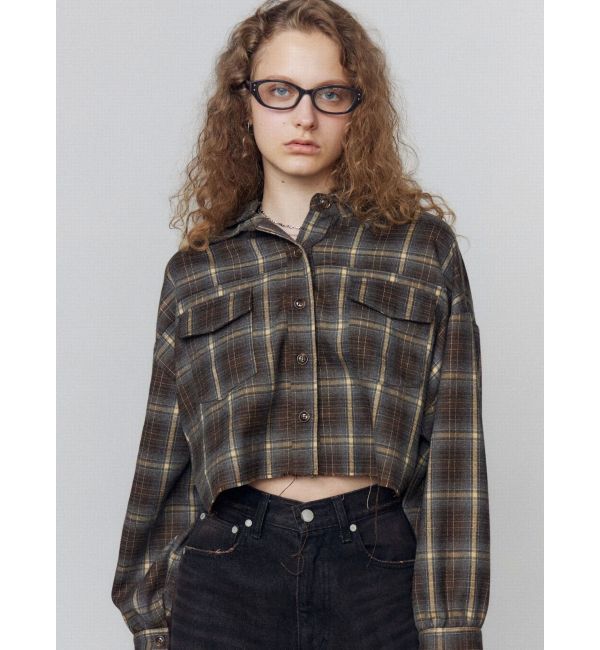 EMODA「クロップフードシャツ」|シャツ・ブラウス|