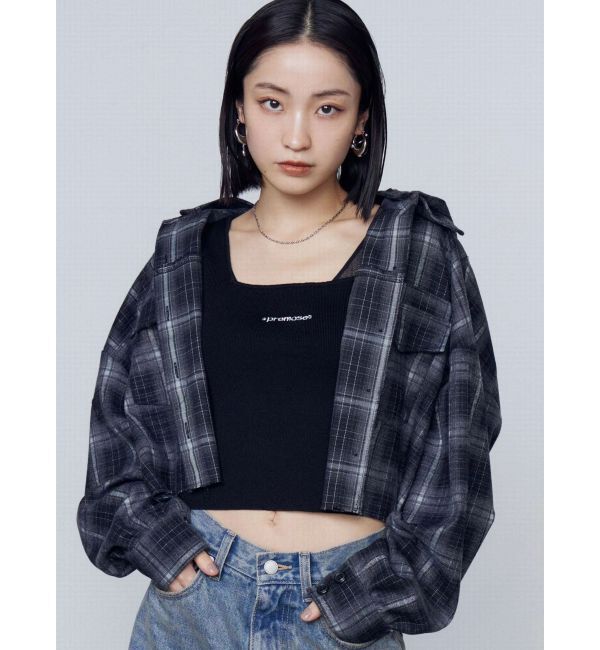 EMODA「クロップフードシャツ」|シャツ・ブラウス|