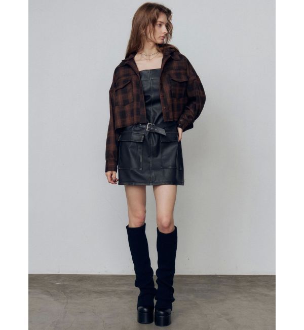 EMODA「クロップフードシャツ」|シャツ・ブラウス|