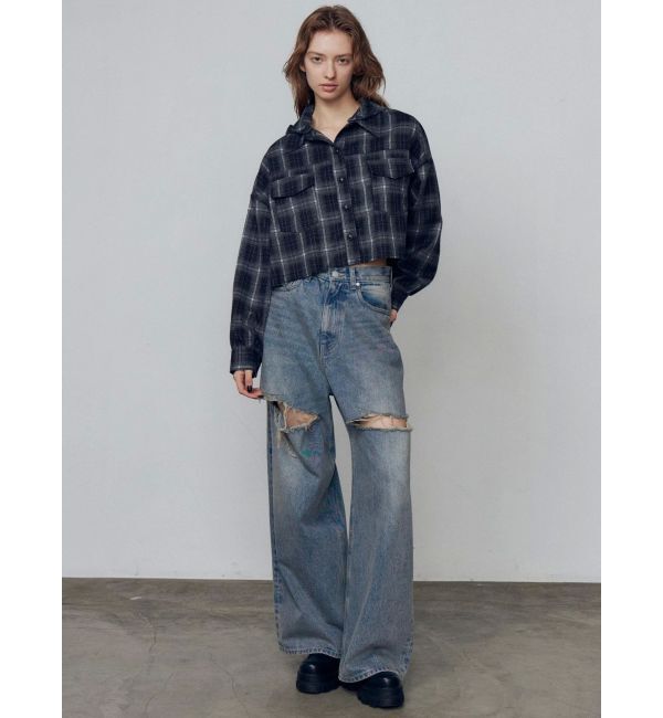 EMODA「クロップフードシャツ」|シャツ・ブラウス|