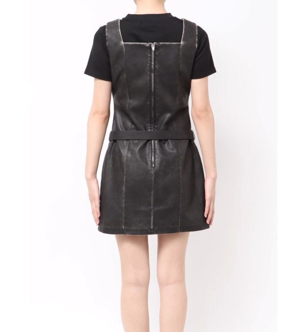 EMODA「アウトポケットフェイクレザーワンピース」|ワンピース|