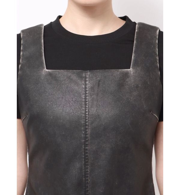 EMODA「アウトポケットフェイクレザーワンピース」|ワンピース|