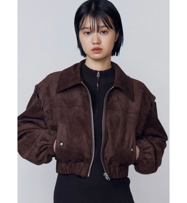 EMODA「フェイクスエードブルゾン」|ブルゾン・スタジャン|