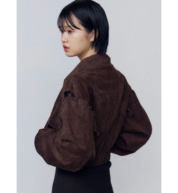 EMODA「フェイクスエードブルゾン」|ブルゾン・スタジャン|