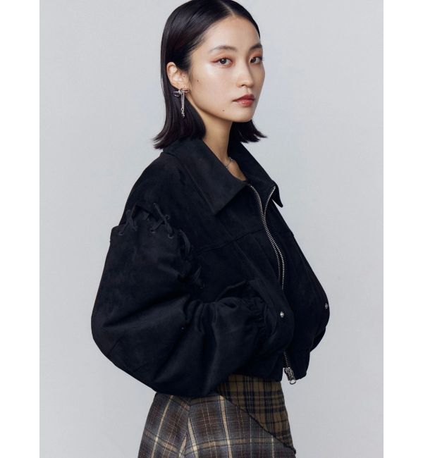 EMODA「フェイクスエードブルゾン」|ブルゾン・スタジャン|