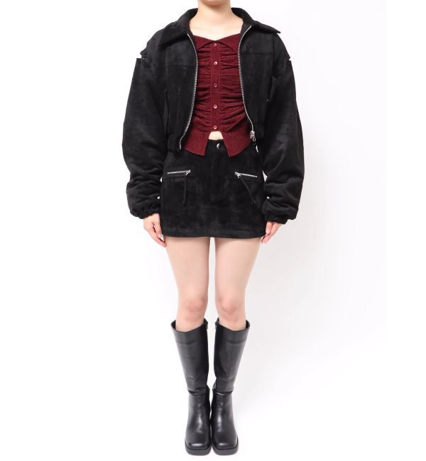 EMODA「フェイクスエードブルゾン」|ブルゾン・スタジャン|