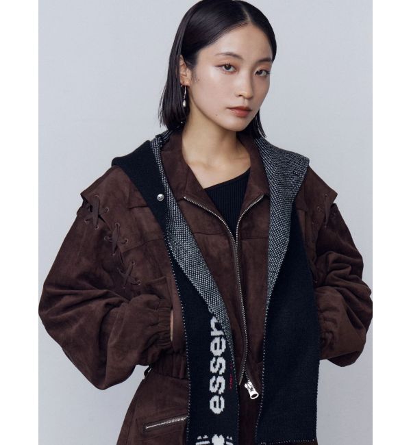EMODA「フェイクスエードブルゾン」|ブルゾン・スタジャン|