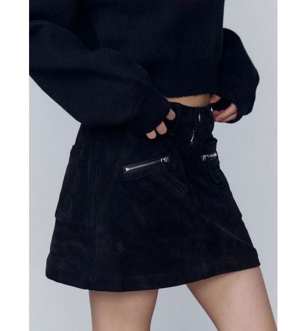 EMODA「フェイクスエードミニスカート」|スカート|