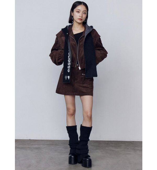 EMODA「フェイクスエードミニスカート」|スカート|