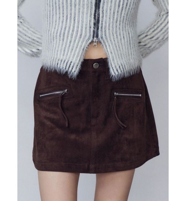 EMODA「フェイクスエードミニスカート」|スカート|