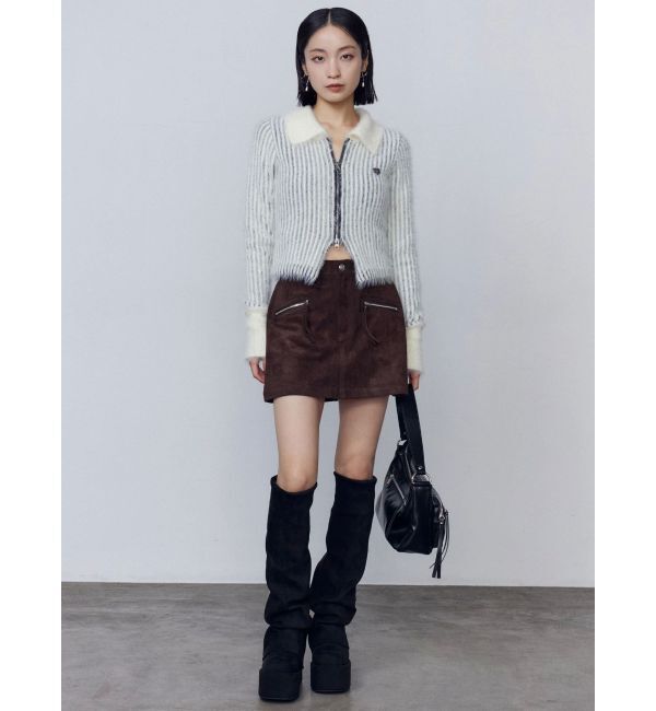 EMODA「フェイクスエードミニスカート」|スカート|