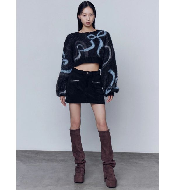 EMODA「フェイクスエードミニスカート」|スカート|