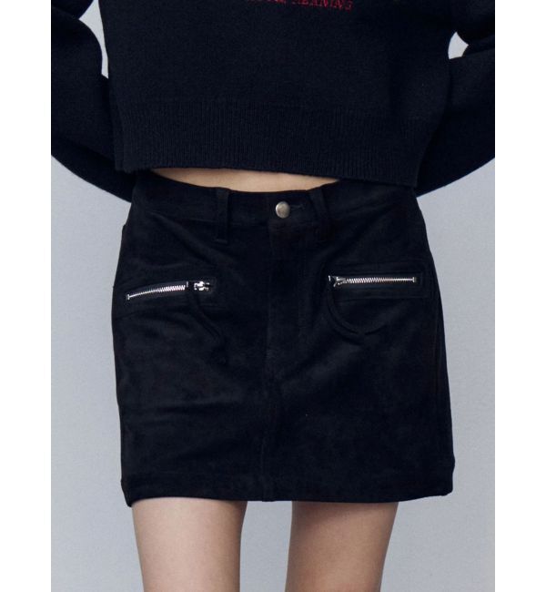 EMODA「フェイクスエードミニスカート」|スカート|