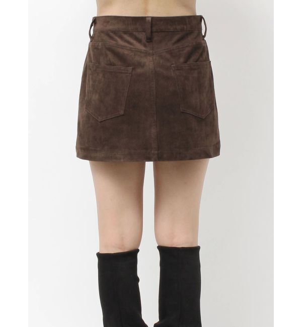 EMODA「フェイクスエードミニスカート」|スカート|