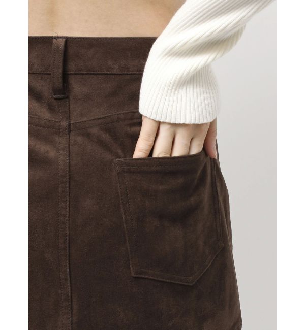EMODA「フェイクスエードミニスカート」|スカート|