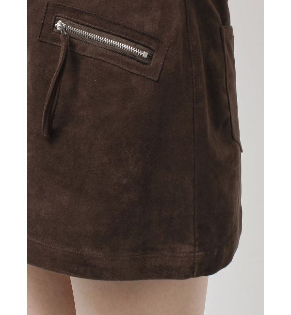 EMODA「フェイクスエードミニスカート」|スカート|