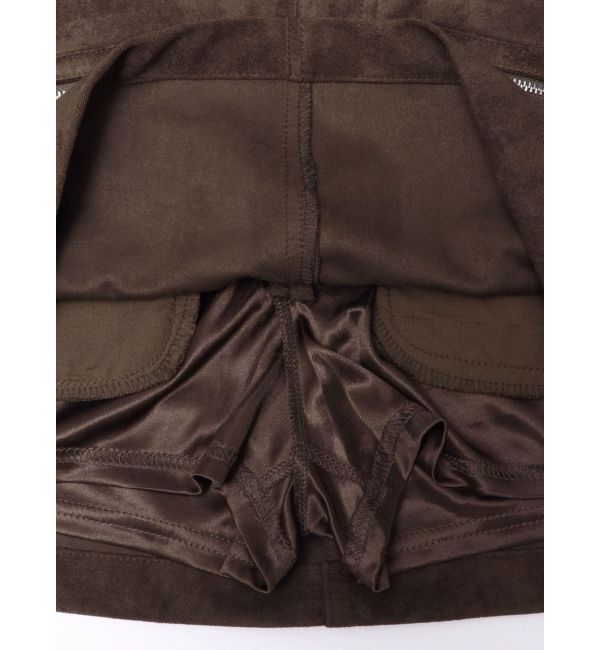 EMODA「フェイクスエードミニスカート」|スカート|