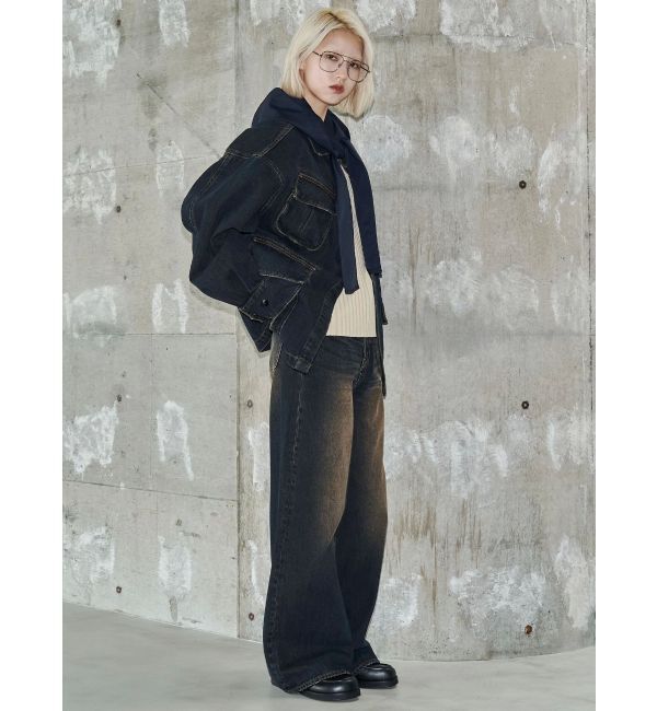 EMODA「【VEQUM】RIM WIDE JEANS」|デニム|