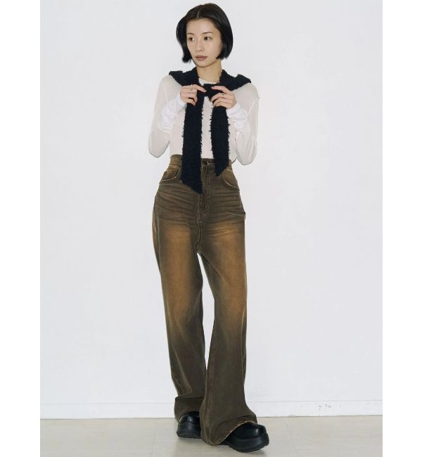 EMODA「【VEQUM】RIM WIDE JEANS」|デニム|