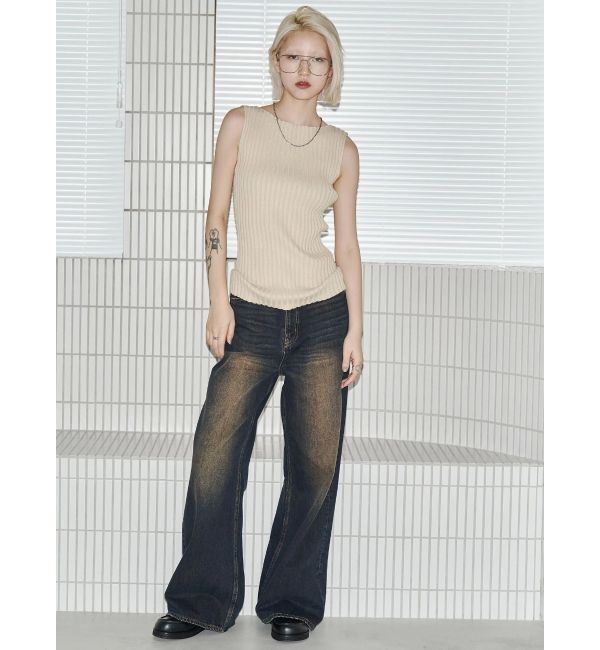 EMODA「【VEQUM】RIM WIDE JEANS」|デニム|