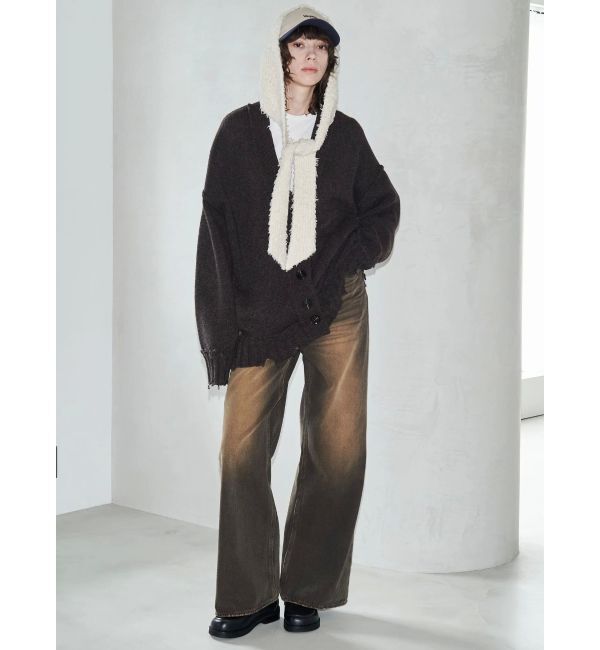 EMODA「【VEQUM】SHETLAND WOOL CLUSH CD」|カーディガン|