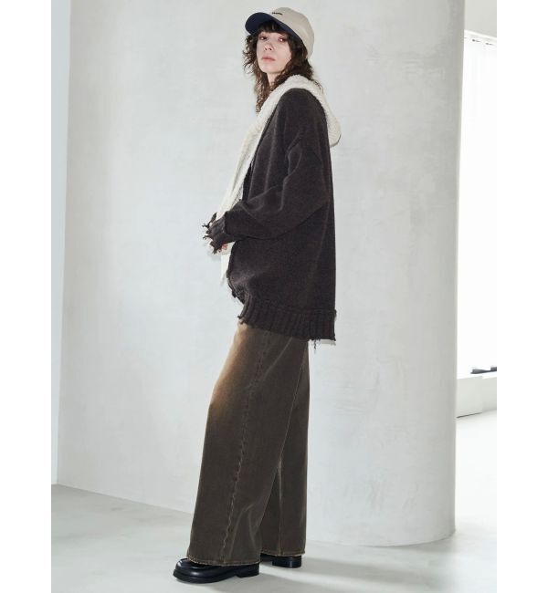 EMODA「【VEQUM】SHETLAND WOOL CLUSH CD」|カーディガン|