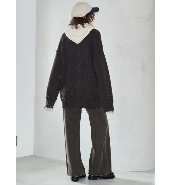 EMODA「【VEQUM】SHETLAND WOOL CLUSH CD」|カーディガン|