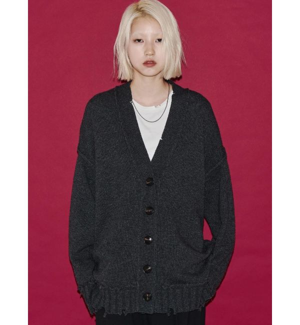 EMODA「【VEQUM】SHETLAND WOOL CLUSH CD」|カーディガン|