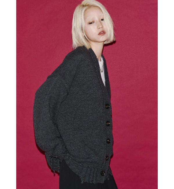 EMODA「【VEQUM】SHETLAND WOOL CLUSH CD」|カーディガン|