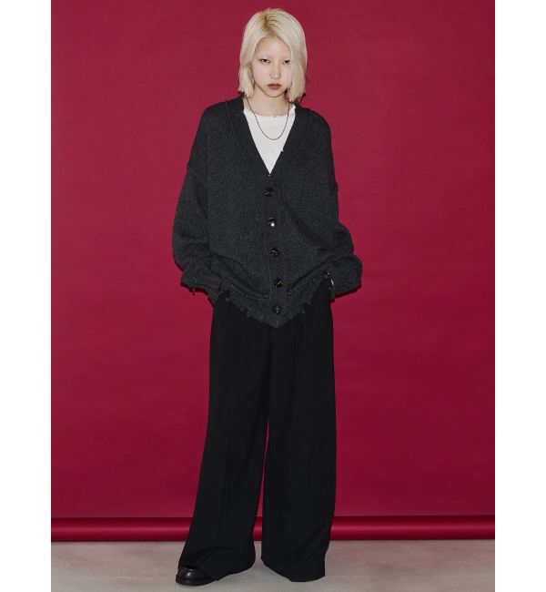 EMODA「【VEQUM】SHETLAND WOOL CLUSH CD」|カーディガン|