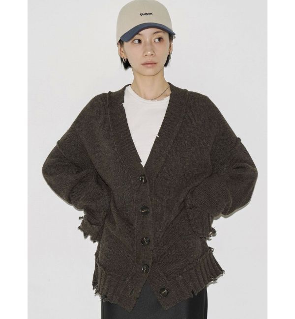 EMODA「【VEQUM】SHETLAND WOOL CLUSH CD」|カーディガン|
