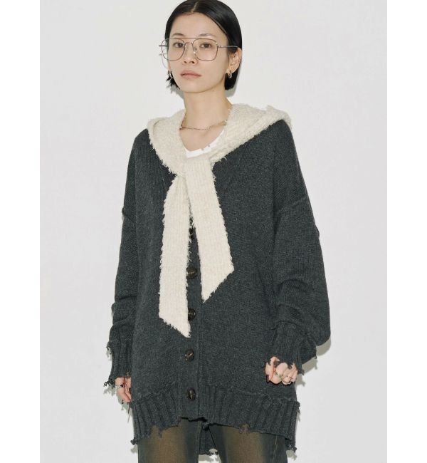 EMODA「【VEQUM】SHETLAND WOOL CLUSH CD」|カーディガン|