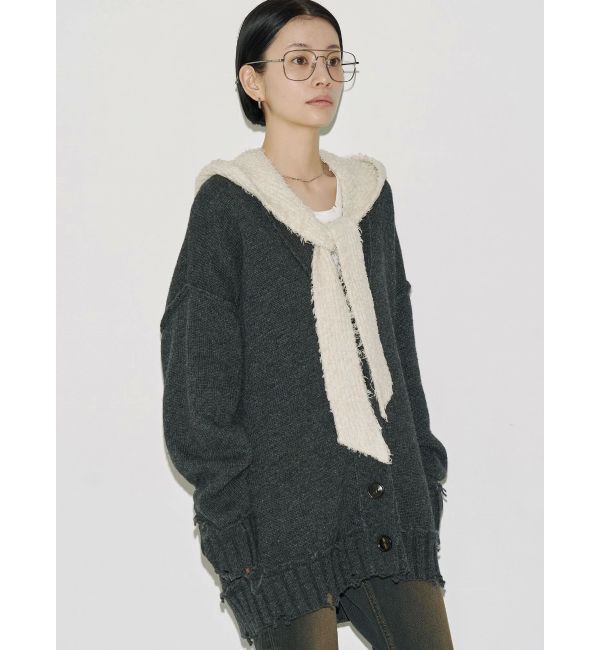 EMODA「【VEQUM】SHETLAND WOOL CLUSH CD」|カーディガン|