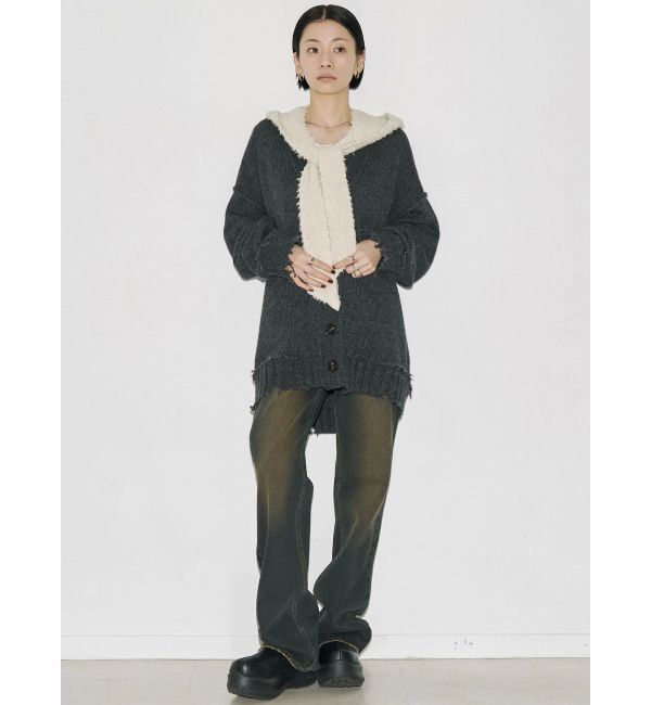 EMODA「【VEQUM】SHETLAND WOOL CLUSH CD」|カーディガン|