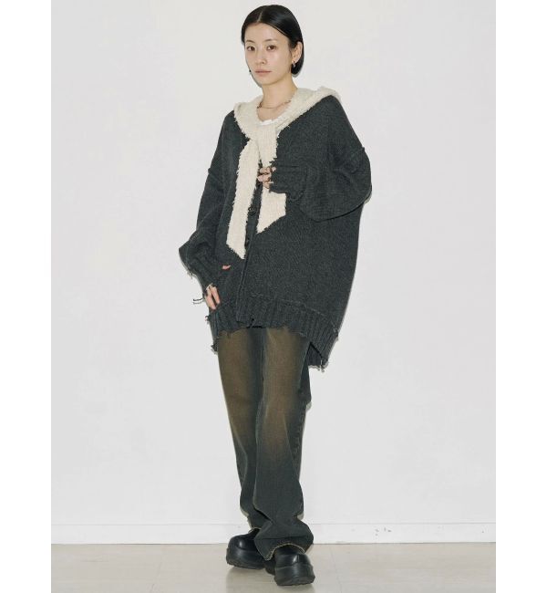 EMODA「【VEQUM】SHETLAND WOOL CLUSH CD」|カーディガン|