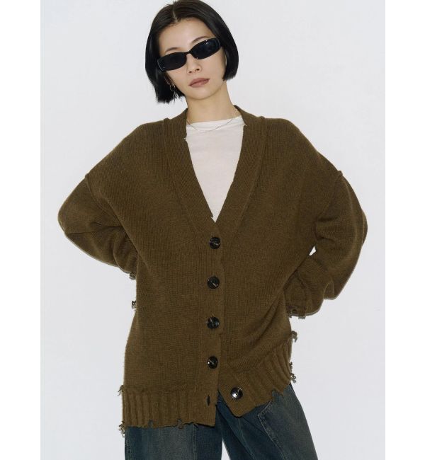 EMODA「【VEQUM】SHETLAND WOOL CLUSH CD」|カーディガン|